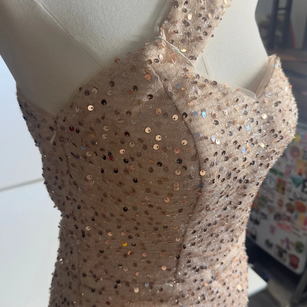 One-Shoulder Sequin Dress - Picture 2 of 9